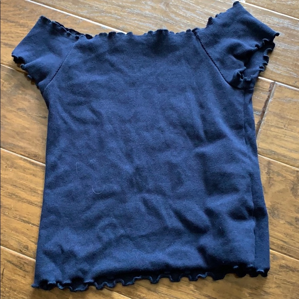 navy blue top